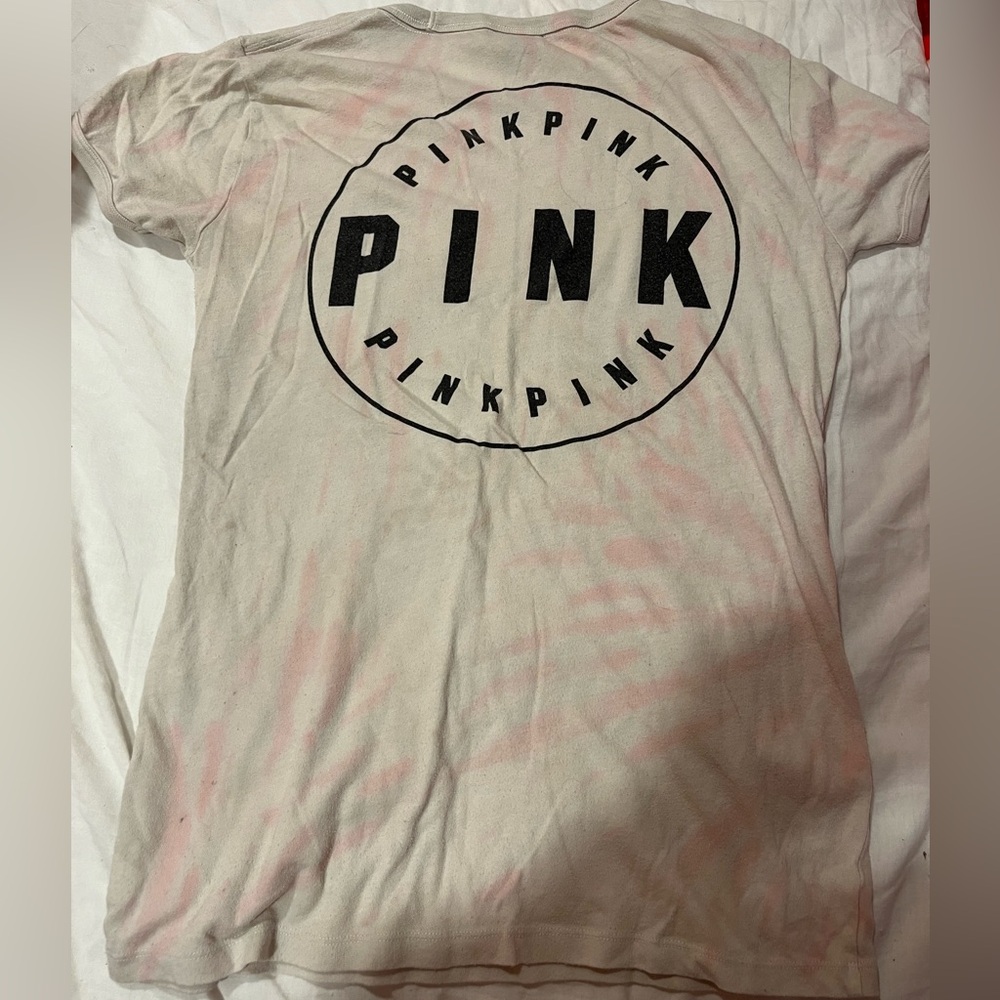 PINK Victoria's Secret Pink Tie Dye Tee Shirt